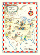 Vintage Guide to America Map, 1945