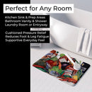 Louisiana Spices Memory Foam Kitchen Mat Machine Washable Anti-Fatigue Cushion Comfort Bath or Kitchen Rug
