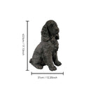 20" Bronze Finish Realistic Sitting Cocker Spaniel Dog Statue