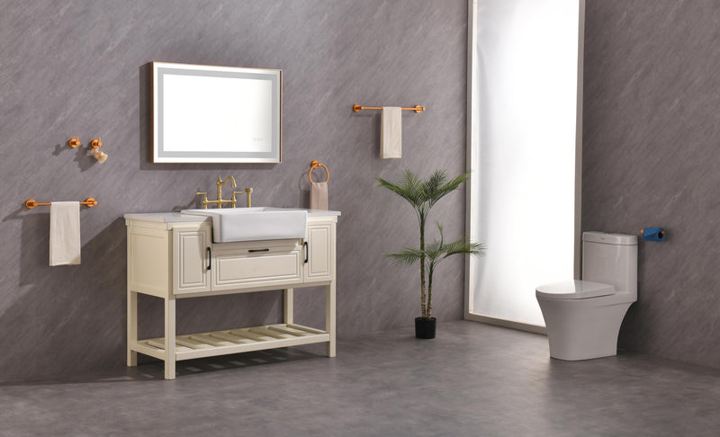 36x24 LED Lighted Bathroom Wall Mounted Mirror with High Lumen+Anti-Fog Separately Control