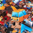 Jumbo Floor Puzzle for Kids,Construction Site Jigsaw Large Puzzles,48 Piece Construction Vehicle Puzzle for Toddler Ages 3-5,Children Learning Preschool Educational Toys,Gift for 4-8 Years Old by TinyTreasures Baby Boutique