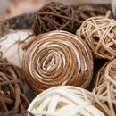 ANDALUCA Decorative Balls Bag Bowl Filler Home Decor (Beige) by CozyNest Decor