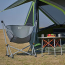 Portal Large Hammock Camping Chair Folding Rocking Chairs Portable Swinging Chair Wide Seat for Outdoor Lawn Patio Garden,Support 350 lbs, Grey by GreenHaven Gardens