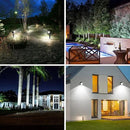 T-SUNUS Solar Landscape Spotlights, Solar Garden Spot Lights IP65 Waterproof 9.8ft Cable, 2000mAh Separated Solar Panel, Auto On/Off for Garden Driveway Pathway Pool Area (White 6000K) by GreenHaven Gardens