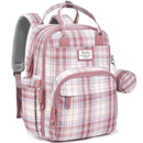 RUVALINO Diaper Bag Backpack, Multifunction Travel Pack Maternity Baby Changing Bags, Large Capacity, Waterproof, Pink Plaid by TinyTreasures Baby Boutique