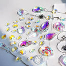 H&D HYALINE & DORA DIY Crystal Suncatcher Assembly Craft Kits for Adults 215pcs Rainbow Prisms Beads Pendant Crystal Window Sun Catchers Hanging Ornament Indoor Outdoor Decor, Silver by GreenHaven Gardens