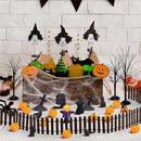 Wesiti 30 Pcs Halloween Village Accessories Set Miniature Halloween Figurines Village Trees Cat Pumpkin Tombstones Figurine Horror Miniature Accessories for Garden Decor by CozyNest Decor