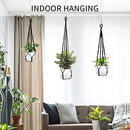3 Pack Macrame Plant Hanger - 43"/35"/29" Different Sizes, Hanging Planter Basket Flower Pot Holder for Indoor Outdoor, with Wood Beads, Boho Home Decor, Black (POTS NOT Included) by GreenHaven Gardens