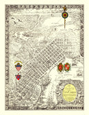 Vintage Map of New Orleans, Louisiana 1930
