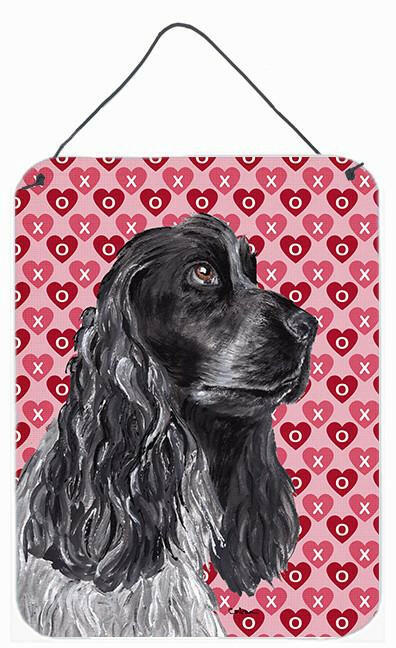 Cocker Spaniel Valentine's Love Aluminium Metal Wall or Door Hanging Prints