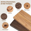 Floating Shelves for Wall Decor, 8 Inch Deep Rustic Solid Elm Wood Floating Shelves Wall Mounted, Wall Shelves with Invisible Bracket for Living Room Bathroom Bedroom Kitchen, 40 Inch Set of 1, Walnut by CozyNest Decor