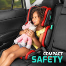 Mifold Hifold Adjustable Kids High Back Booster Car Seat with Strap – Slate Grey by TinyTreasures Baby Boutique