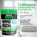 Rockin' Green Hard Rock Powder Laundry Detergent (90 Loads) - Natural Powdered Laundry Detergent, Sensitive Skin Laundry Powder (AC/DSea Breeze) by TinyTreasures Baby Boutique