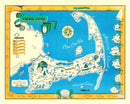 Vintage Map of Cape Cod, 1940