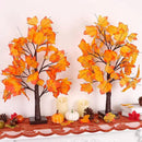 2 Pack 24 Inch Prelit Fall Maple Tree Fall Decor with 48 LEDs Timer Battery Operated Artificial Fall Light Up Tree Maple Acorn for Fall Thanksgiving Decorations Table Home Office Indoor Autumn Harvest by CozyNest Decor