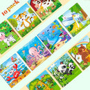 Puzzles for Kids Ages 4-6, 10 Pack of 20 Piece Wooden Jigsaw Puzzles for Toddlers Ages 3-5 Jigsaw Puzzle for Toddler Children Learning Educational Puzzles Toys for Boys and Girls. by TinyTreasures Baby Boutique