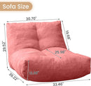 Bean Bag Chair Lazy Bean Bag Sofa, Floor Beanbag Chairs with Stuffed High-Density Foam, Memory Foam Bean Bag Sofa for Living Room, Bedroom and Office by TinyTreasures Baby Boutique