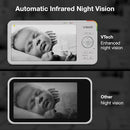 VTech 5.5" IPS Screen 720P Video Baby Monitor with Camera and Audio, Pan-Tilt-Zoom, Night Light, 2-Way Talk, Lullabies, Soothing Sounds, Long Battery Life, No WiFi: Advanced HD Plus by TinyTreasures Baby Boutique