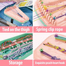 Chilpals Friendship Bracelet Making Kit for Girls,Arts and Crafts for Kids Ages 8-12,Birthday Gifts Ideas for Girl 7 8 9 10 11 Year Old - 2 in 1 Bracelets String Maker Toys Set (Pink) by TinyTreasures Baby Boutique