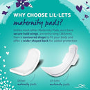 Lil-Lets Extra Long Postpartum Maxi Pads with Wings – 30 Pack Bundle for Post-Natal Bleeding & Heavy Flow – Postpartum Essentials - Extra Absorbent, Soft & Cushioned Maternity Towels, Fragrance-Free by TinyTreasures Baby Boutique