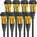 Flickering Flames Torch Light Solar Garden Lights Waterproof Landscape Lighting - 8 Pack by GreenHaven Gardens