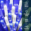 Heceltt 360 LED 118 FT String Lights Outdoor, 8 Modes Christmas Lights, IP44 Waterproof Christmas Tree Lights with Timer and Memory for Xmas Yard Party Home Garden Decorations (Blue and White) by GreenHaven Gardens
