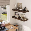 Floating Shelves 30 Inch Long, 12 Inch Deep Floating Shelf for Books, Rustic Wood 30 x 12 Storage Shelves for Wall Storage & Display, Thicked Wall Shelf for Kitchen, Living Room, Rustic Brown, 1 Pack by CozyNest Decor