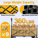 Wagon Cart Foldable, 360Lbs Collapsible Wagon Cart with Wheels Portable, Outdoor Utility Carts for Groceries, Camping, Sports, Garden, Shopping, Black by GreenHaven Gardens