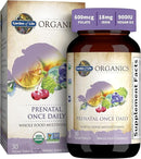 Garden of Life Organics Prenatal Vitamins - 30 Tablets, Prenatal Once Daily Whole Food Vitamins for Women with Folate not Folic Acid, Vitamin D3, Iron, Vegan One a Day Prenatal Multivitamin by TinyTreasures Baby Boutique