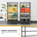 1250 lbs 5 Tier Shelf Metal Storage Shelves Shelving Wire Rack Heavy Duty Closet Organizers for Garage Kitchen Bathroom Laundry Black 13.8" D x 29.5" W x 59.5" H by CozyNest Decor