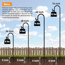 Shepherd Hooks Outdoor 36 Inches for Lanterns Heavy Duty Shepherd Stand Plant Hanger Yard Hooks for Solar Lights,Bird Feeder,Wedding,Mason Jar,Planter Pot by GreenHaven Gardens
