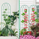 4 Pack Metal Garden Trellis for Climbing Plants, Black Metal Garden Trellis for Vines Plant Rose Vegetable Support,Large Decorative Outdoor Trellis by GreenHaven Gardens