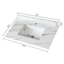 Elegant Vanity Top With Undermount Sink And Backsplash, Sintered Stone by HouseOfZazla