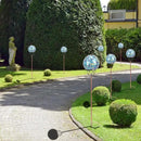 Solar Lights Outdoor Decorative, Solar Gazing Ball Mosaic Garden Stakes Decorative Waterproof Outdoor Lights for Pathway Yard Lawn Decoration (Blue) by CozyNest Decor