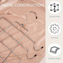ZEDODIER 6 Pack Tank Top Hanger, Space Saving Bra Hangers, Non-Slip Hanging Sport Bras Holder, Closet Organizers and Storage for Camisoles Tank Tops Bras Ties Swimsuits Strappy Dress, Silver by CozyNest Decor