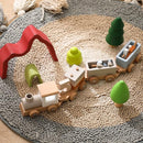 ibwaae Wooden Train Set for Baby Toys with Numbers and Blocks Train Toy 12 PCS for Toddler Boys and Girls 1 2 3 4 5 Birthday Toys by TinyTreasures Baby Boutique