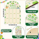 R HORSE My First Year Photo Frame Board, 3D One a Saurus Birthday Decorations Display Wood Board, Dinosaur Themed Baby First Year Picture Frame 12 Months Milestone 1st Birthday Nursery Decor Gift by TinyTreasures Baby Boutique