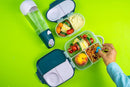 b.box Snack Box for Kids & Toddlers: 2 Compartment Snack Containers, Mini Bento Box, Lunch Box. Leak Proof, BPA free, Dishwasher safe. School Supplies. Ages 4 months+ (Indigo Rose, 12oz capacity) by TinyTreasures Baby Boutique