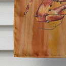 Cooked Crab Spicy Hot House Flag 28x40 Porch Sleeve Pole Decorative Outside Yard Banner Artwork Wall Hanging, Polyester
