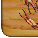 Cooked Crab Spicy Hot Dish Drying Mat Absorbent Dish Drying Mat Pad for Kitchen Counter Dish Drainer Mat for Countertop, 14 x 21", Multicolor