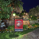Air Force Garden Flag Stand Holder With Solar Light and American Flag Gift - Lawn Yard Stake for Outdoor Decor by GreenHaven Gardens