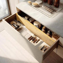 VaeFae 3 Pack Bamboo Drawer Dividers, 4" High Adjustable 16.6" - 21.8" Clothes Drawer Organizers, Expandable Separators for Bedroom/Bathroom/Kitchen/Office Storage by CozyNest Decor