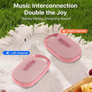 NOBIS Clip N1 Portable Bluetooth Speaker with App, Beat Mode, Up to 24H Playtime, IP68 Waterproof, BT 5.3, HD Sound, Stereo Pairing, Custom EQ, Perfect for Outdoor, Home and Adventure (Pink) by TinyTreasures Baby Boutique