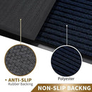 Yimobra Front Door Mat Outdoor Indoor Entrance, 100% Waterproof All-Season All Weather Doormat, Welcome Matt Outside Entry, Non Slip, Low Profile, Heavy Duty Patio Porch Floor Mats,29.5 x 17,Navy Blue by CozyNest Decor