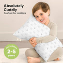 Toddler Pillow with Pillowcase - 13x18 My Little Cuddly Pillow, Viscose Derived From Bamboo Nursery Toddler Pillows for Sleeping,Kids Pillow,Small Travel Pillows, Mini Toddler Bed Pillow (Bumble Bear) by TinyTreasures Baby Boutique