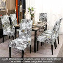 JQinHome Chair Covers for Dining Room Set of 4, High Stretch Removable Washable Parsons Chair Slipcover for Home Party Hotel Wedding Ceremony (Flower,4PCS) by CozyNest Decor