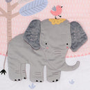 Lambs & Ivy Jazzy Jungle 3-Piece Safari Animals Pink Baby Crib Bedding Set by TinyTreasures Baby Boutique