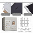 Sheffield Home 9 Piece Gallery Wall Frame Set, 12x12 Inch, White by CozyNest Decor