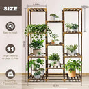 Plant Stand Indoor Outdoor, 11 Tier Large Wood Plant Stand, Garden Shelves, Flower Stand for Living Room Patio Corner by GreenHaven Gardens