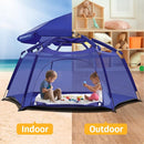 Alvantor Baby Playpen Play Yard 84"x84"x44”Large Pop Up Playpen Foldable Play Tent Indoor & Outdoor Kids Tent Lightweight Safe Space Canopy for Infants Toddlers Pets, Navy by TinyTreasures Baby Boutique
